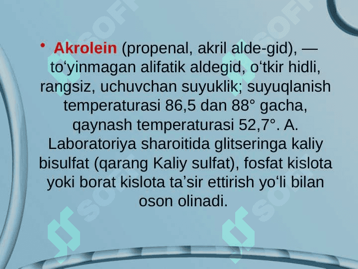 Akrolein 2