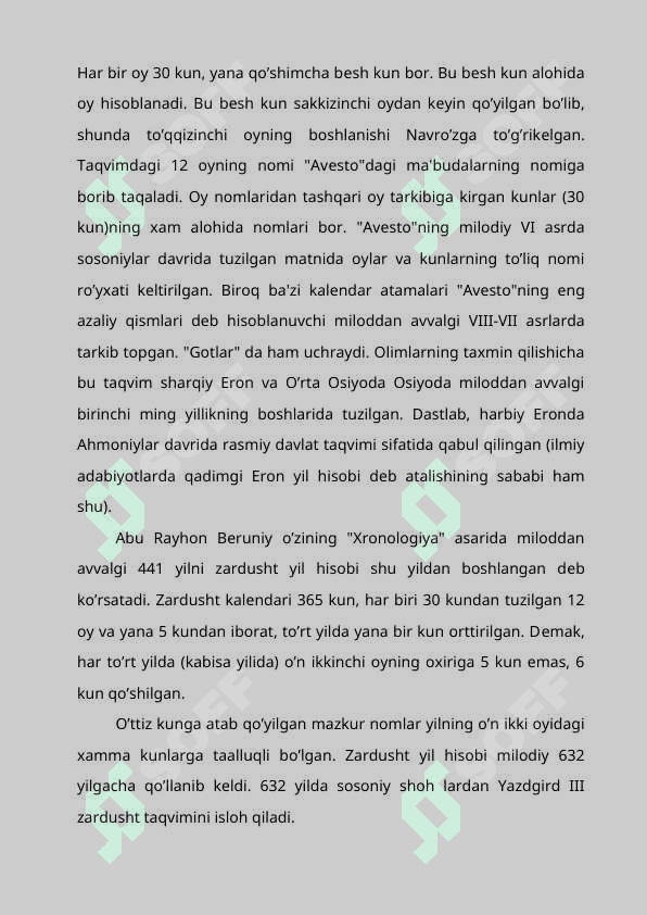Sharq mamlakatlari va musulmon kalеndari. REFERAT 3