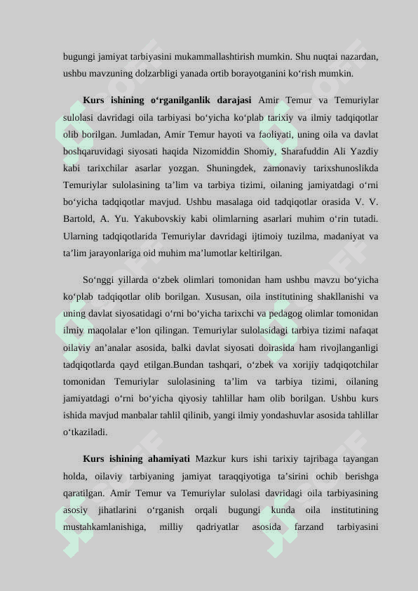 Amir Temur va Temuriylar sulolasi davrida oila tarbiyasi 3