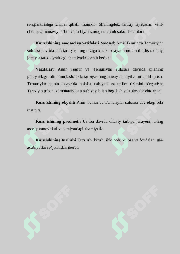 Amir Temur va Temuriylar sulolasi davrida oila tarbiyasi 4