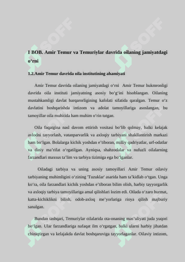 Amir Temur va Temuriylar sulolasi davrida oila tarbiyasi 5