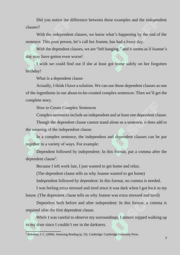 TYPES OF COMPLEX SENTENCES 7