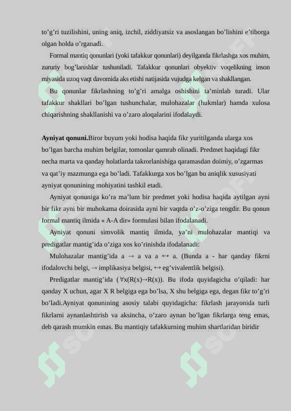 BILIMLAR TARAQQIYOTINING MANTIQIY SHAKLLARI 8
