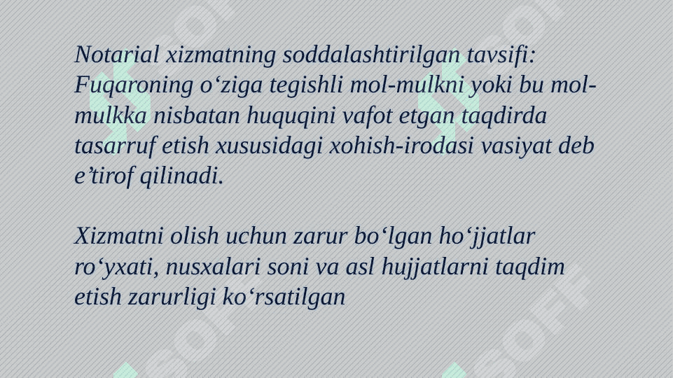 Vasiyatnoma Da’vo xati 2