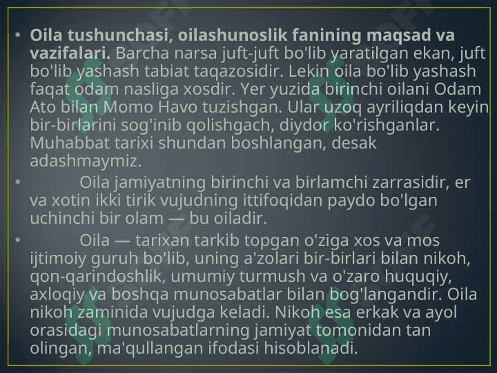 Oila va uning asosiy funksiyasi 3