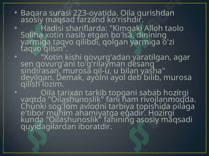 Oila va uning asosiy funksiyasi 5
