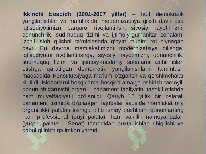 Yangi O’zbekiston: milliy tiklanishdan – milliy yuksalish sari 4