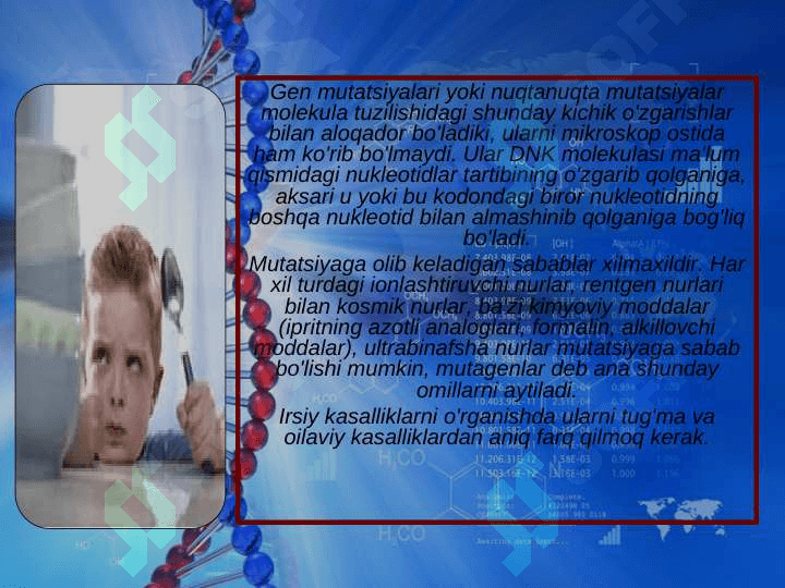 Irsiy kasalliklar 6