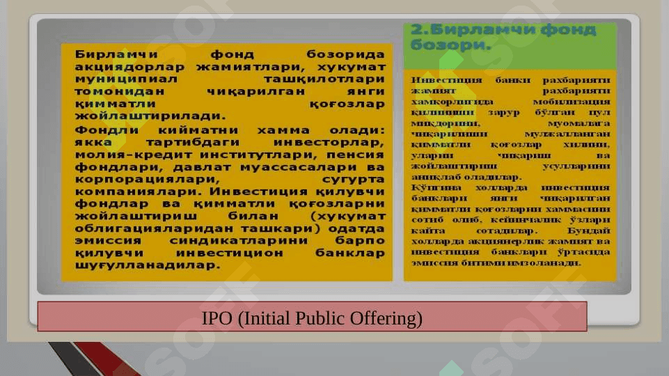 UZOQ MUDDATLI MOLIYALASHTIRISH UCHUN MABLAG’LAR MANBALARI pptx 8