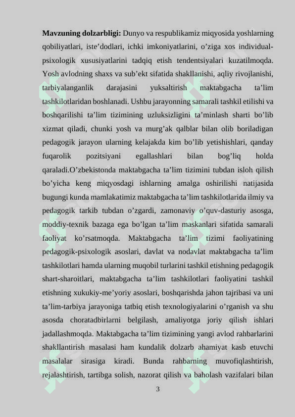 Maktabgacha ta`lim tashkilotlaridagi pedagogik faoliyatlarni loyihalashtirish 3