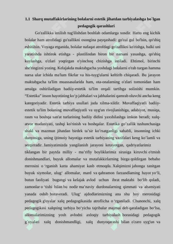 Maktabgacha ta`lim yoshidagi bolalarning estetik rivojlanishidagi o`ziga xos xususiyatlari 6