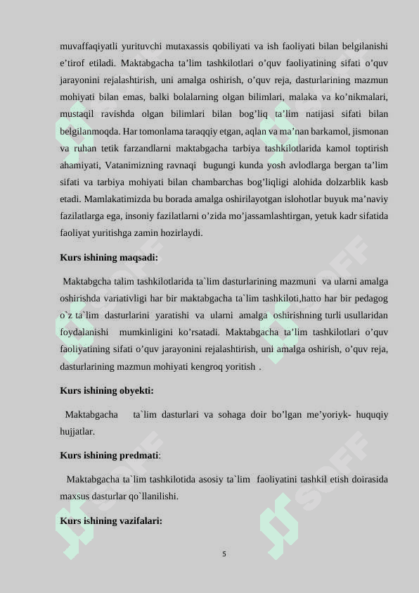 Testning sifati validligi ishonchliligi Testni yaratish 5