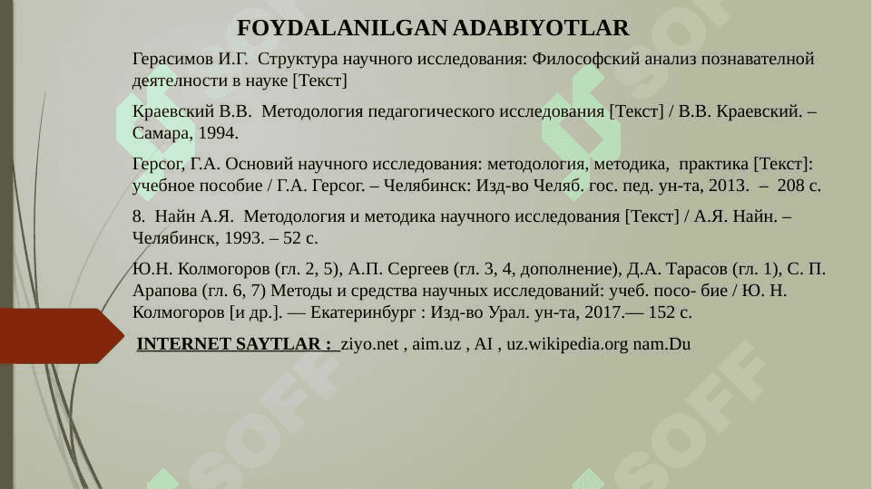 Ilmiy tadqiqotlarni tashkil etish 3