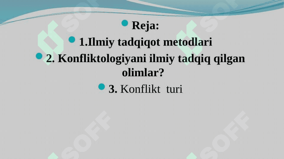 KONFLIKT INSON HAYOTINING AJRALMAS TARKIBI SIFATIDA KONFLIKTOGENLAR. 2