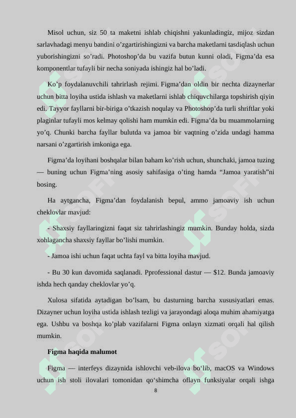 FIGMA DASTURI BILAN ISHLASHNING QOʻSHIMCHA IMKONIYATLARI 8