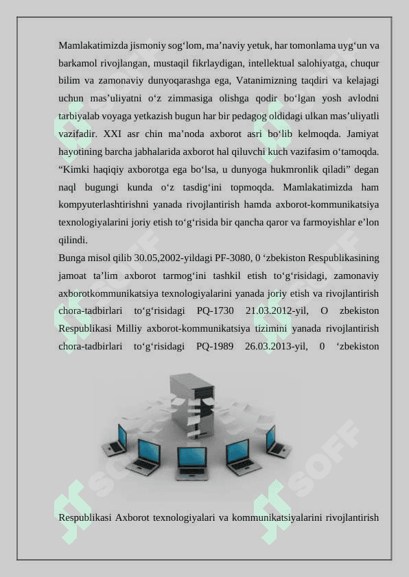 Texnik tizimlarda mobil platformalar texnologiyasining o'rni va ahamiyati 2