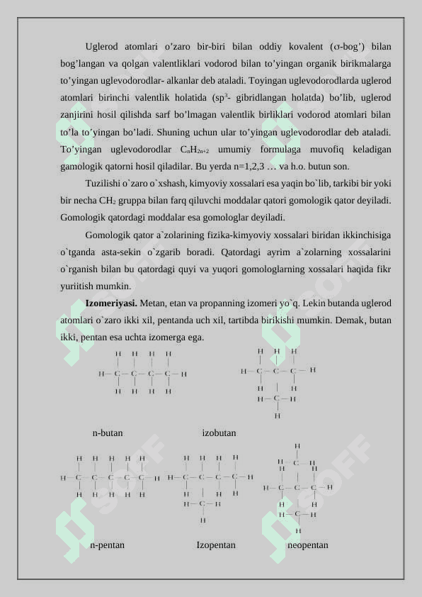 To`yingan uglevodorodlar va ularning siklik analoglari 2