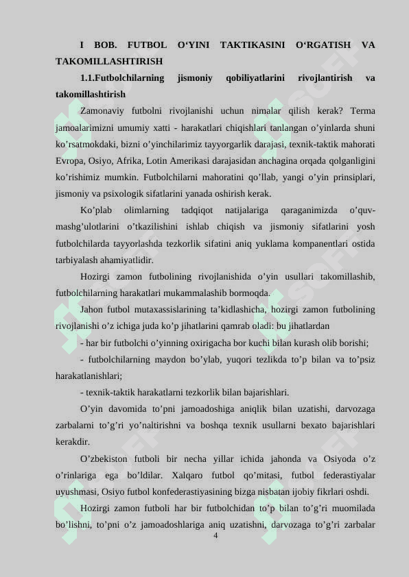 FUTBOLCHILARDA RAQIBNI ALDASH TEXNIKASINI O’RGATISH METODLARI 4