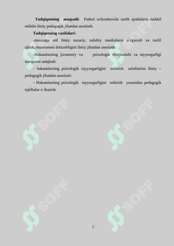 FUTBOL MUSOBAQALARIDA HAKAMLIK QILISH 4