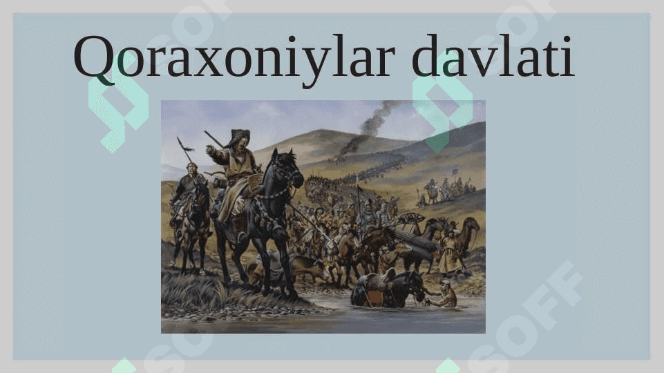 Qoraxoniylar davlati 2