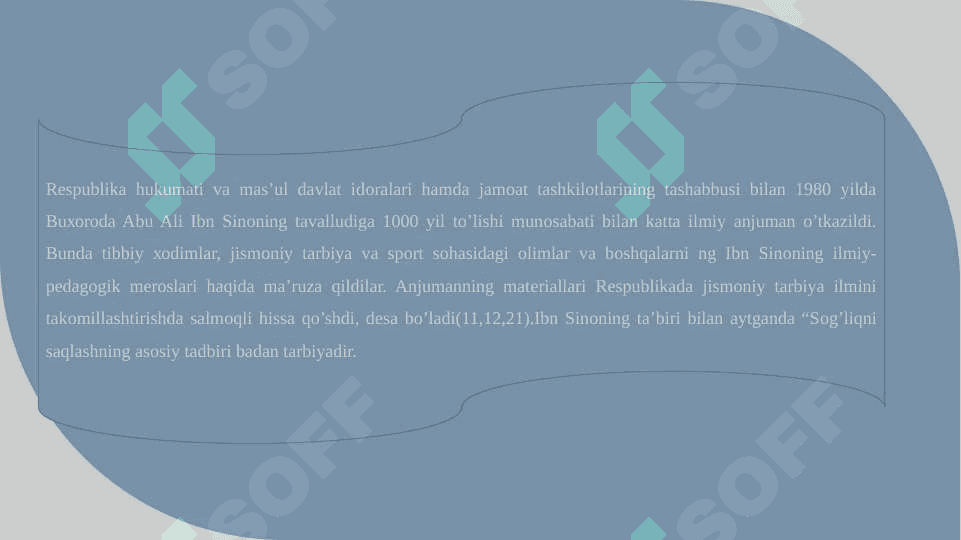 Sharq mutafakkirlarining jismoniy tarbiya haqidagi qarashlari. 8
