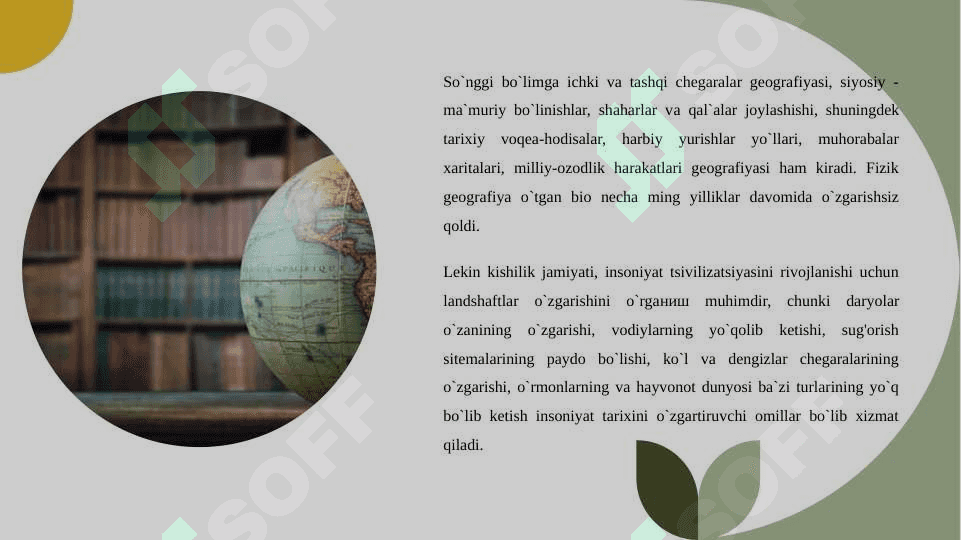 TARIXIY GEOGRAFIYANING VAZIFALARI, SHAKLLANISHI VA TARAQQIYOTI. 5
