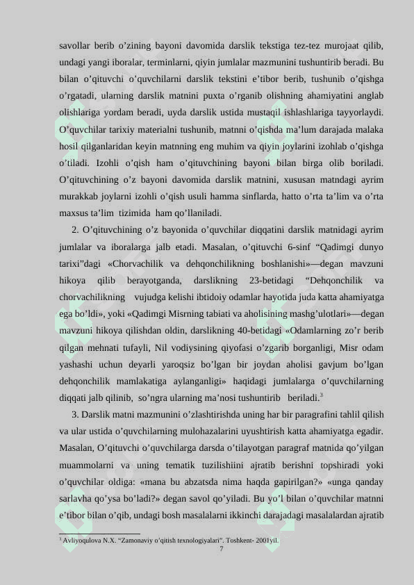 9-sinf jahon tarixi darslarida shartli grafik ko’rsatmalaridan foydalanish 7