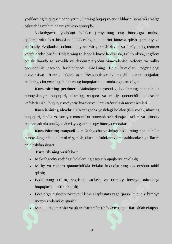 Maktabgacha yoshdagi bolalarning qonun bilan himoyalangan huquqlari 3