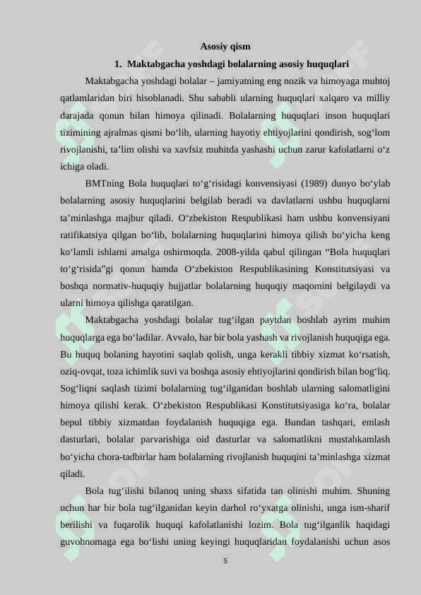 Maktabgacha yoshdagi bolalarning qonun bilan himoyalangan huquqlari 4