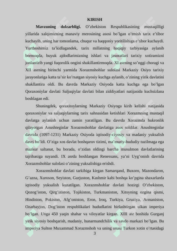Xoramzning Anushteginiylar davrida yuksalishi 3