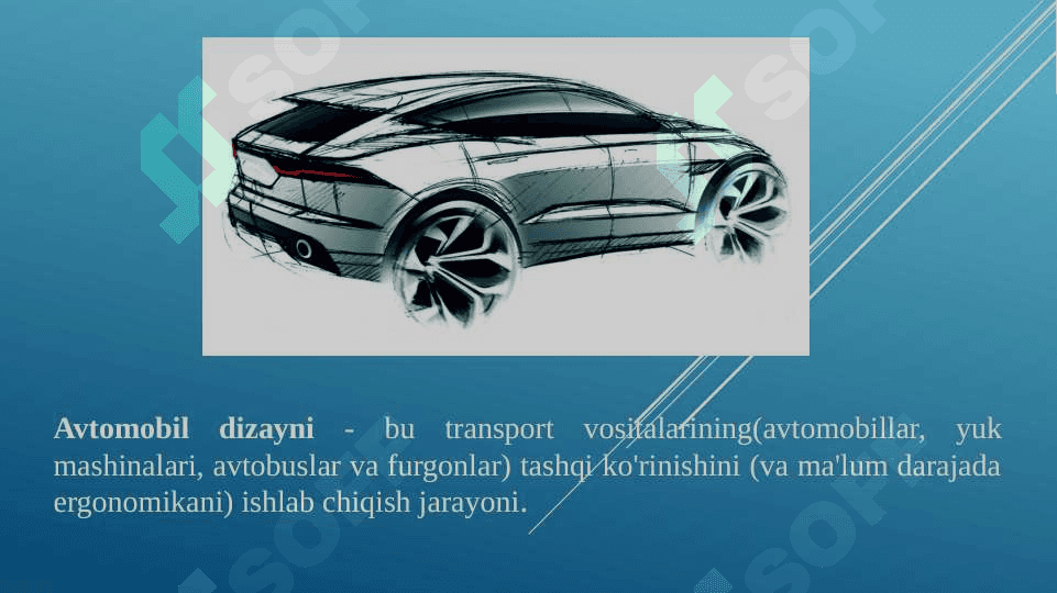 Transport vositasining dizayni 2