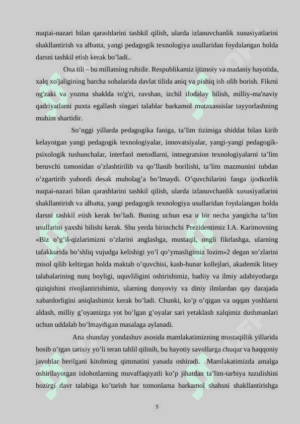 Savod o’rgatish davrida bo’g’in  ustida ishlash 5