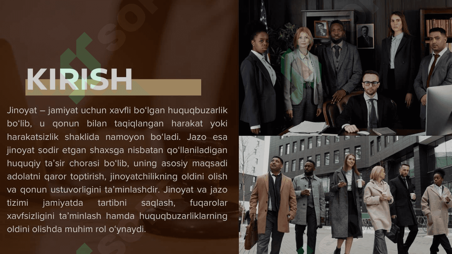Jinoyat va jazo mavzusida taqdimot 2