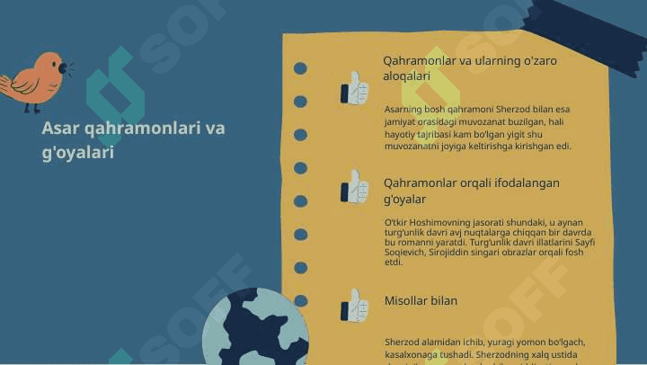 O'tkir Hoshimovning "Nur borki soya bor" asrining tahlili. 5