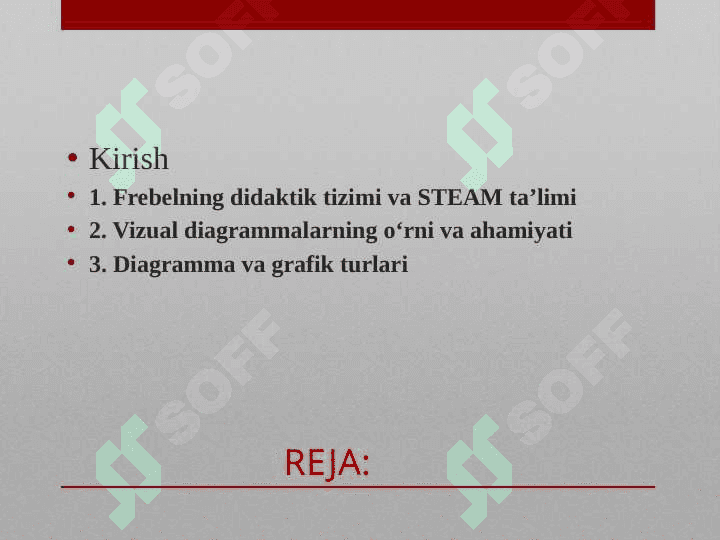 Frebelning didaktik tizimi va steam ta'lim texnologiyasini foydalanishda nima uchun vena diagrammasi t jadval bbb jadvali baliq skeleti qanday diagrammasi nilufar guli chizmasi klaster va boshqalar m 2