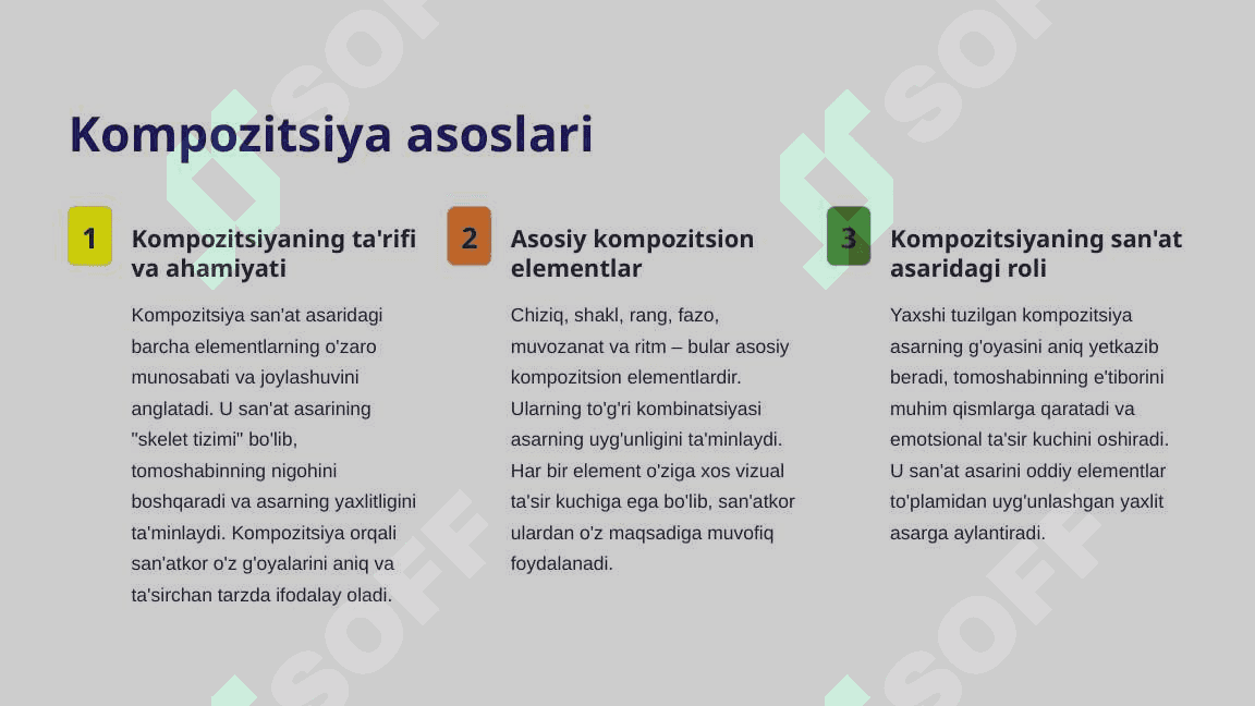 Tasviriy san'atda kompozitsiya va kreativlik uyg'unlig. 4
