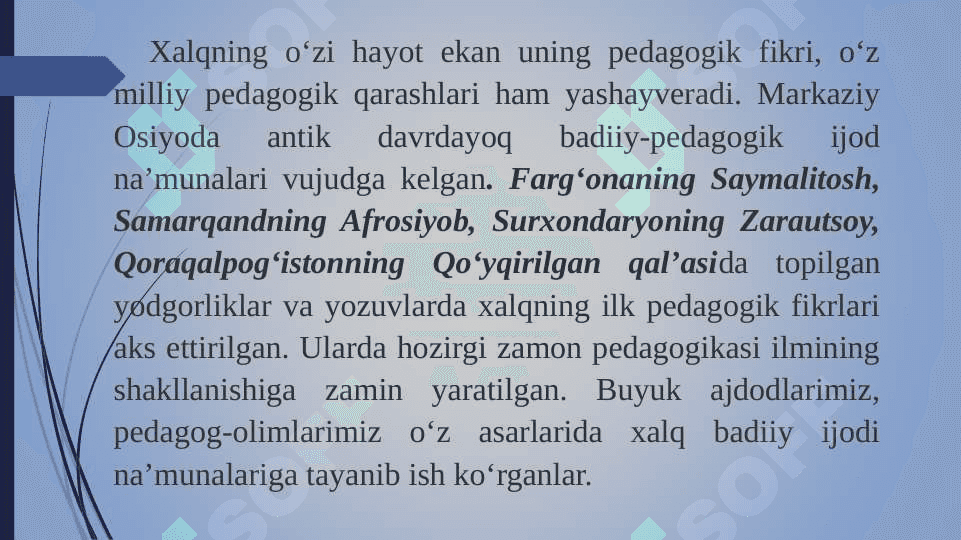 ETNOPEDAGOGIKA FANINING RIVOJLANISH BOSQICHLARI 4