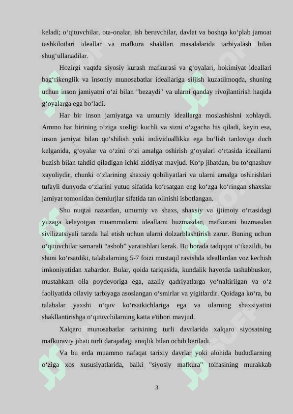 DUNYO GEOMAFKURAVIY MANZARASINI YOSHLAR DUNYOQARASHIGA TA’SIRINI TADQIQ ETISH 3
