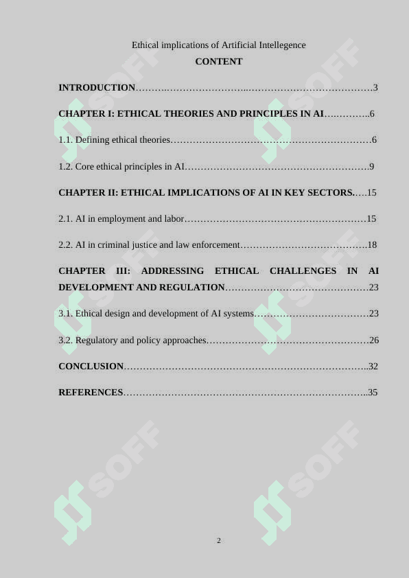 Ethical implications of Artificial Intellegence 2