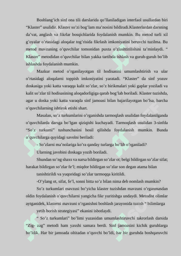 Sifat so'z turkumini o'rganish jarayonida o'quvchilar nutqini o'stirish 6