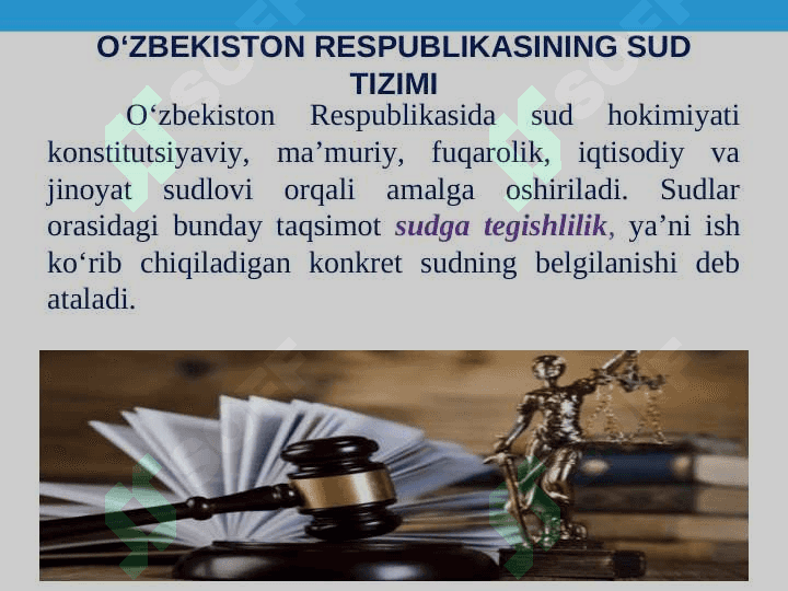 Konstitutsiyada odil sudlovga oid yangiliklar. 6