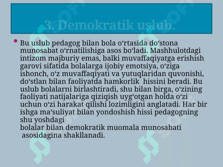 UZLUKSIZ TA’LIMDA PEDAGOGIK NAZORATNI  TASHKIL ETISHNING ILMIY ASOSLARI 7