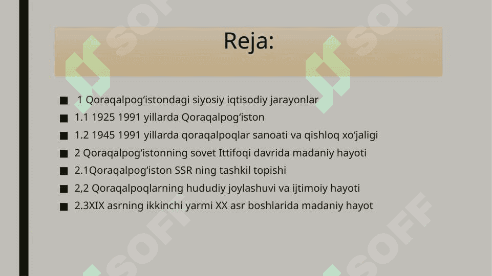 XIX asrning ikkinchi yarmi XX asr boshlarida Qoraqalpoqlar 2