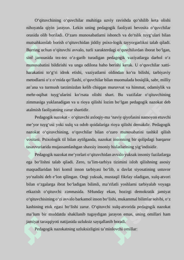 Pedagogik nazokat va odob-axloq 2