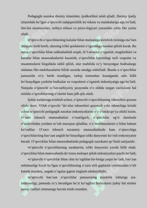 Pedagogik nazokat va odob-axloq 4