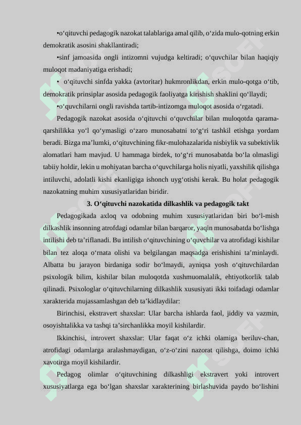 Pedagogik nazokat va odob-axloq 7