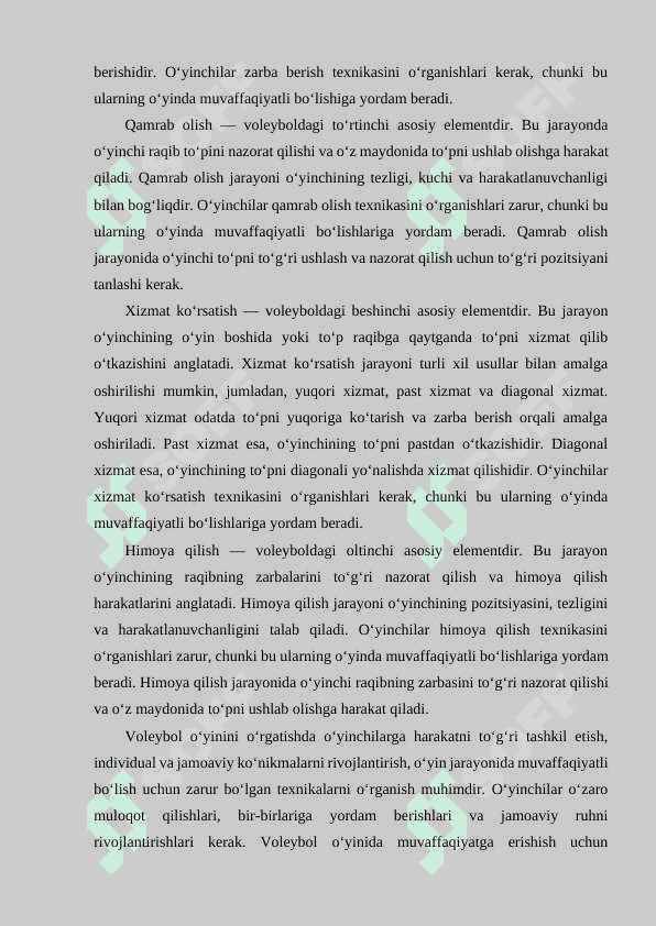 Voleybol elementlarini rivojlantiruvchi harakatli o’yinlarni o’rganish 3