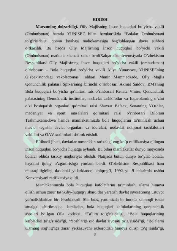 Bola huquqlarining inson huquqlari va umumjahon deklaratsiyasida aks etishi 3