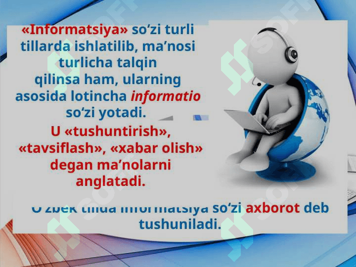 Axborot manbalari va axborotga bo'lgan ehtiyoj 2