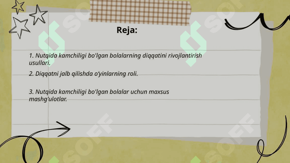 Nutqida kamchiligi bor bolalarning diqqat xususiyatlari 2